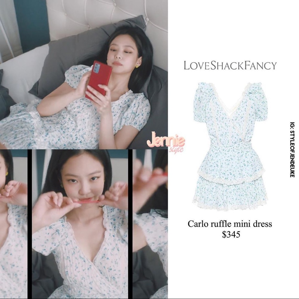 RARE! LoveShackFancy Carlo crochet-trimmed dress